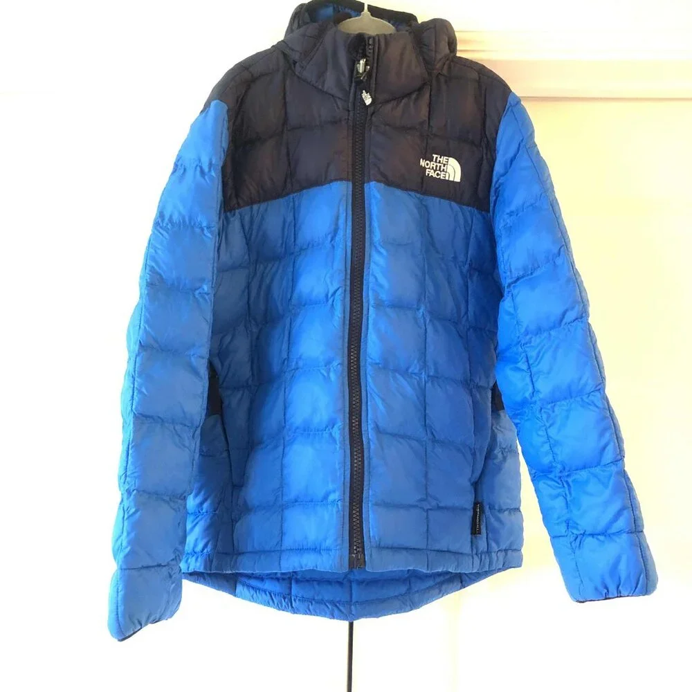 THE NORTH FACE x CDG Thermoball Hooded Puffer Jacket Blu\Blk 7\8 MSRP $170